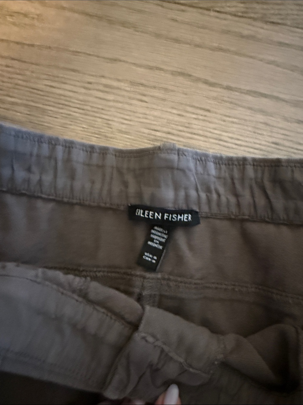 Eileen Fisher Organic Cotton Ankle Barrel Pants - Picture 3 of 3